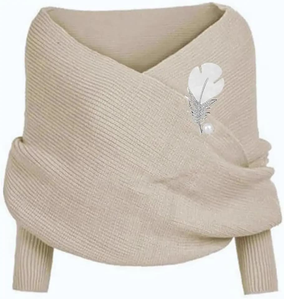 Winterschal mit Ärmeln, Winterschal, warmer Strickschal mit Ärmeln