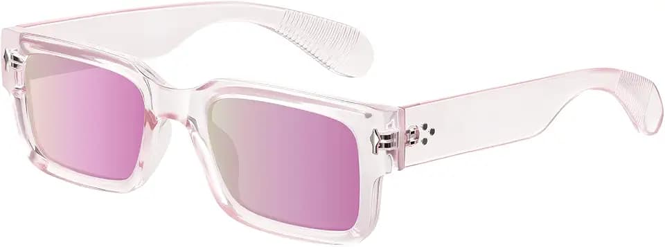Polarized Sunglasses for Men Women - Trendy Sculptural Square Sun Glasses Fashion Shades for Driving Golf