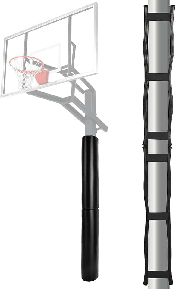 VEVOR Basketball Polster (180 cm hoch) Polsterung kompatibel mit quadratischen Stangen (40 x 40 bis 115 x 115 mm) und runden Stangen (Außendurchmesser 50–160 mm) Schutzpolsterung für Keller Garage