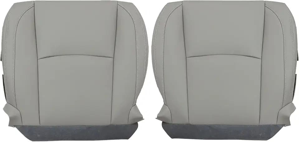 FZJDSD Gray Leather Driver & Passenger Side Bottom Replacement Seat Cover Compatible with Lexus RX330 RX350 RX400 2004 2005 2006 2007 2008 2009