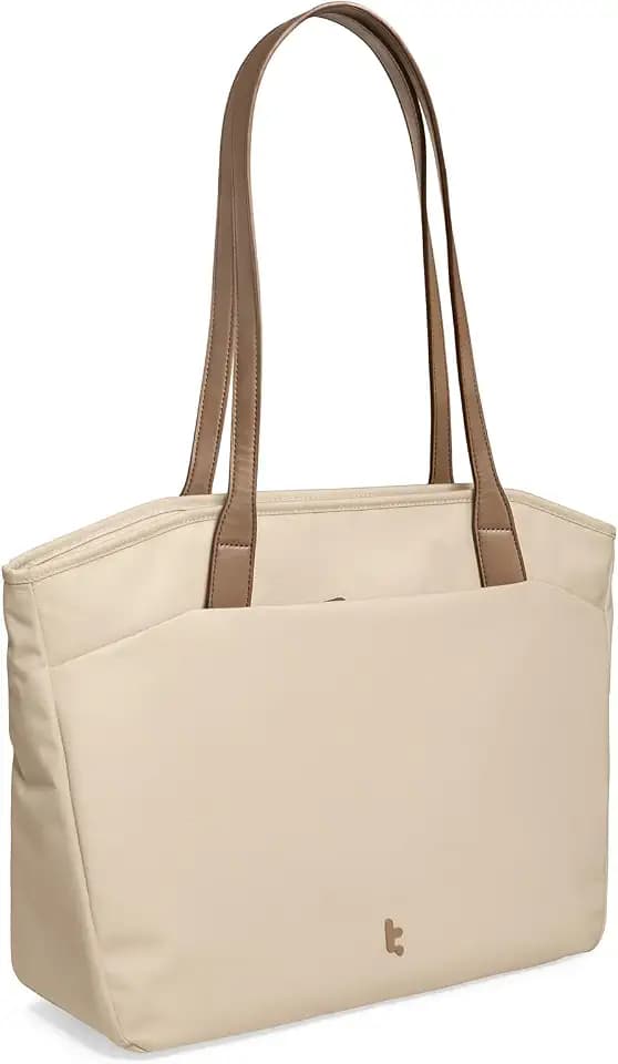 tomtoc Laptop Tote Bag for Women, 13-16 Inch Water-resistant Laptop Work Tote with Device Compartment, 10L-18L Shoulder Bag
