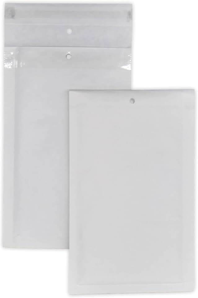 UG-ECO-B2 100 Luftpolstertaschen, Größe B2 B/2 Int. 120 x 215 mm, Luftpolsterumschlag, kleine gepolsterte Versandumschläge, Versandtasche, A5 Versandschutz