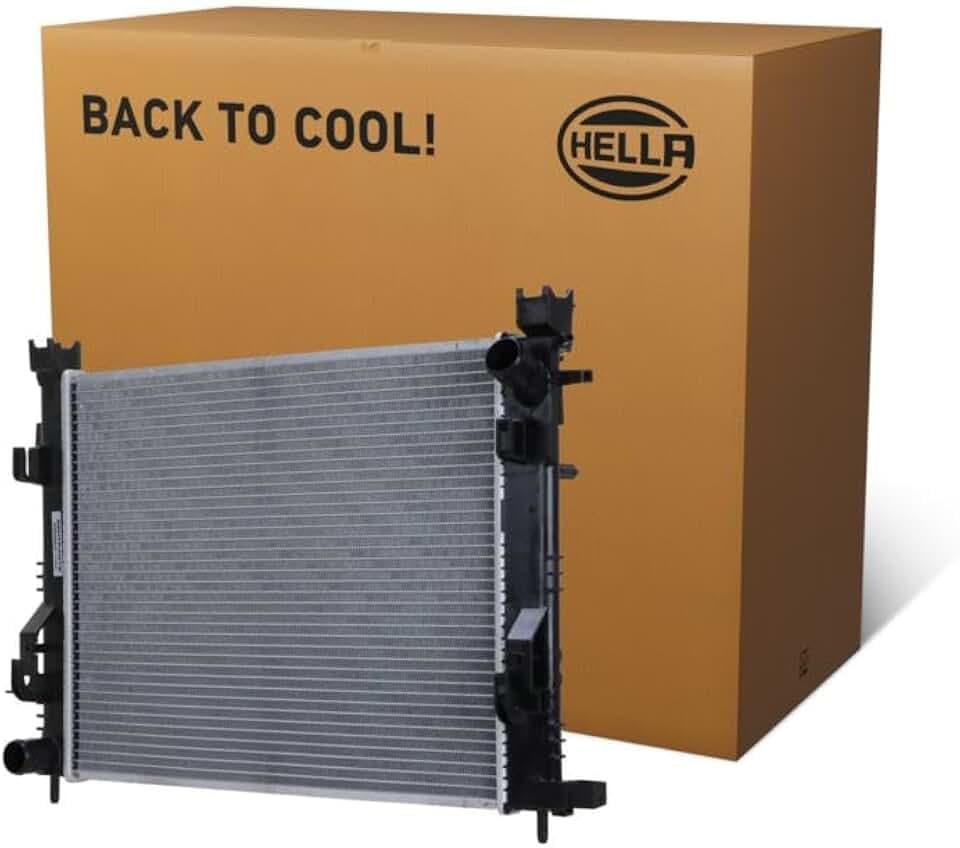 HELLA 8MK 366 300-301 Kühler, Motorkühlung - Kühlrippen gelötet
