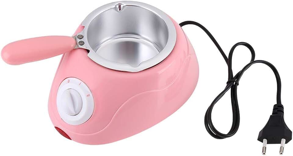 Schokoladen-Schmelzmaschine, Schokoladen-Schmelztopf-Temperatur einstellbar für Zuhause zum Schmelzen von Schokolade ohne Wasser für Restaurant für Schokoladen-Schmelztopf(pink, 12)