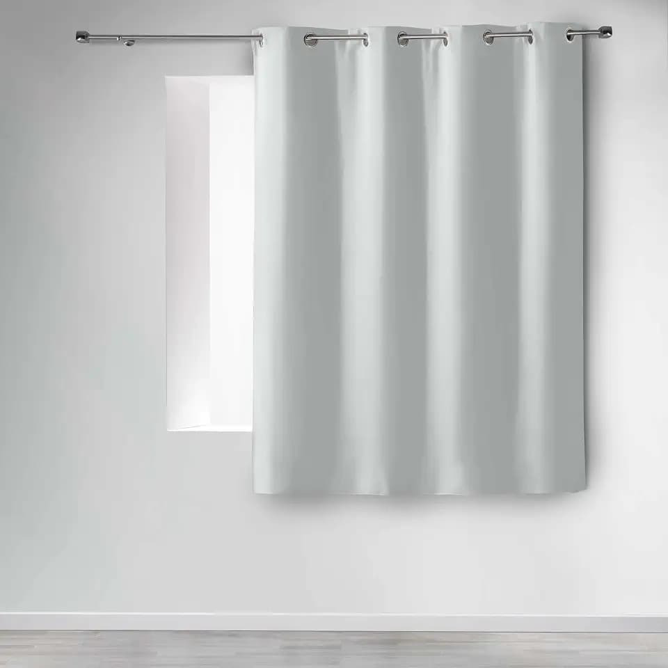 douceur d'Intérieur Ösenschal Polyester 140 x 180 cm, Keramik, Schnee, 140x1x180 cm