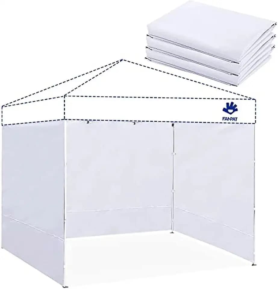 FANPAT Sidewalls for 12x12 Pop Up Canopy, White (3Pcs Sidewalls Only)