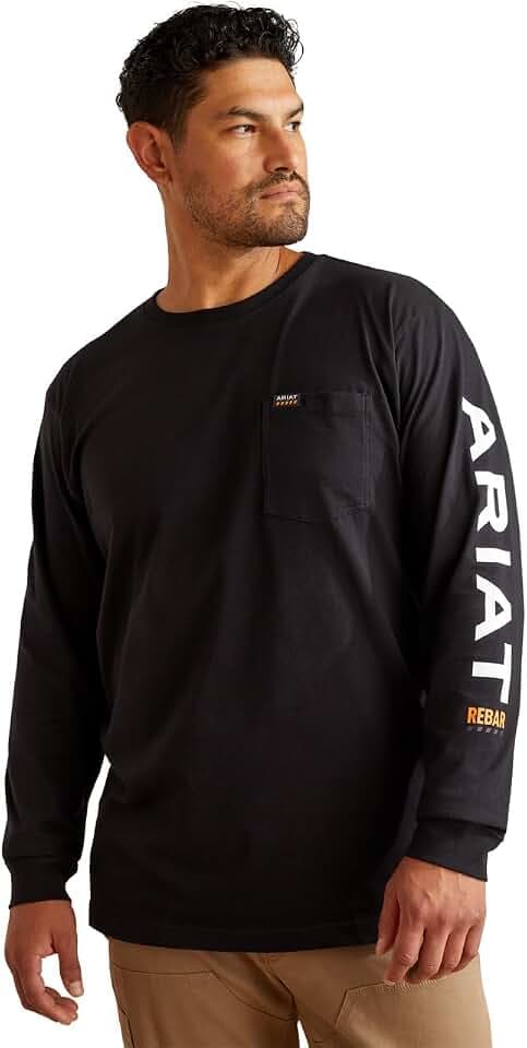Ariat Men's Rebar Cotton Strong Standard Logo Pocket T-Shirt