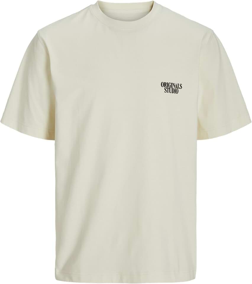 Jack & Jones Herren Jorroxbury Collage Tee Ss Crew Neck T-Shirt (1er Pack)