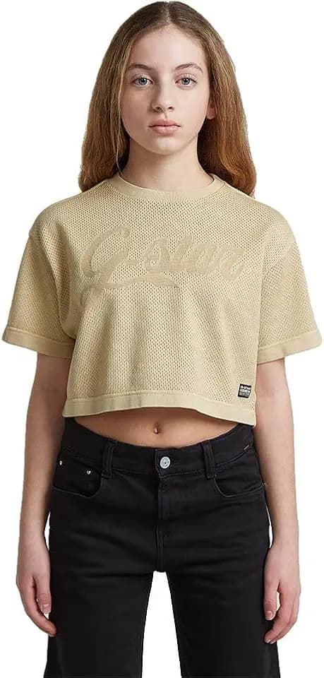 G-Star Mädchen Boxy Cropped Tee Ss G Shirt