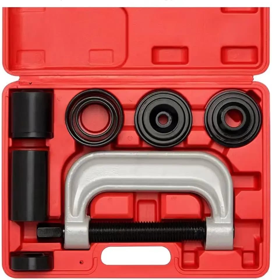 Ball Joint Removal Tool Kit,10PC Ball Joint Press Kit for Most 2WD 4WD Cars and Light Trucks (red)