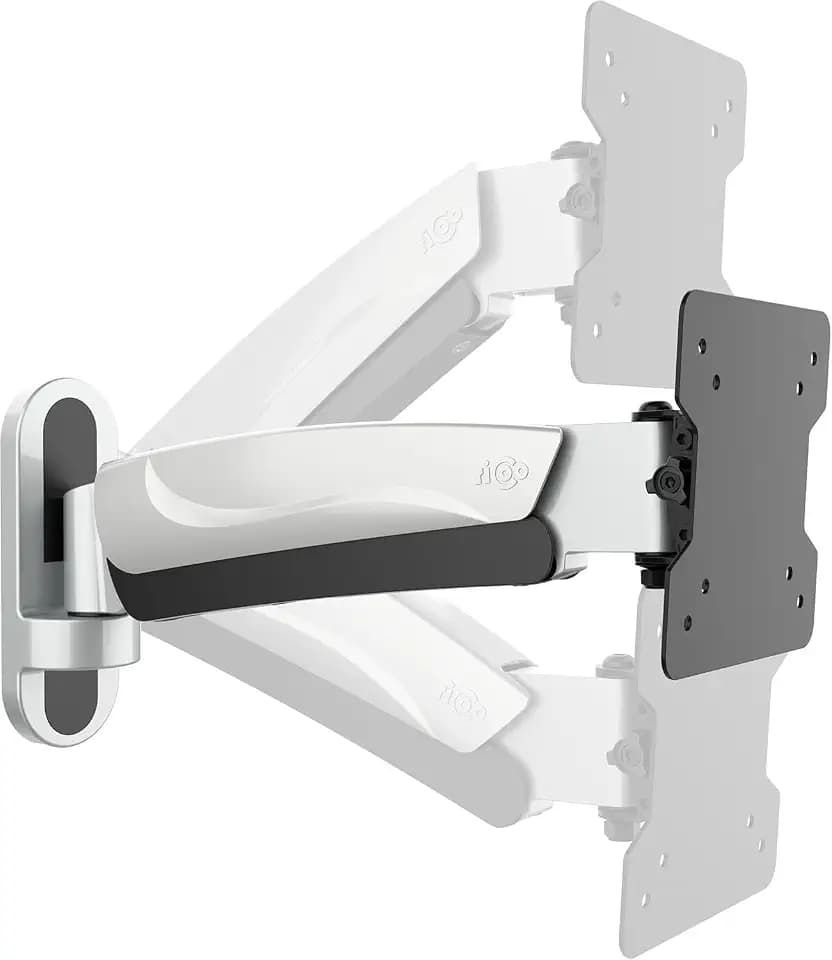 RICOO Monitor Wandhalterung Bildschirm S2611 Wandhalter mit Gasdruckfeder für 13-34 Zoll höhenverstellbar Monitorhalterung Wand VESA 75x75 100 x100 mm schwenkbar neigbar Bildschirmhalterung Arm