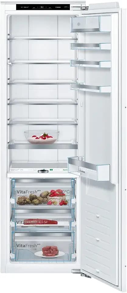 Bosch Serie 8 Einbau-Kühlschrank 177.2 x 55.8 cm 289 L KIF81PFE0 | Made in Germany, VitaFresh Pro 0 °C Zone für 3x längere Frische, EasyAccess Shelf Glasablage, LED Beleuchtung