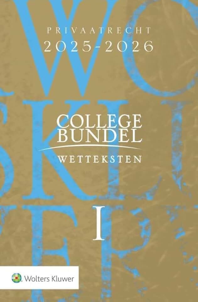 Collegebundel 2025-2026: Wettenbundel
