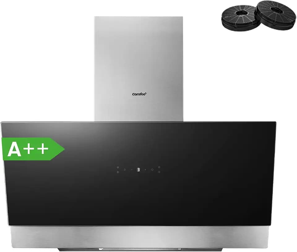 COMFEE' Kopffreie Dunstabzugshaube 90cm A++ 867m³/h ANGJ72B-90PRO-EU