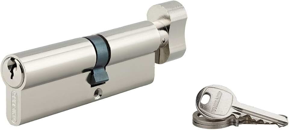 THIRARD - Knaufzylinder 40x50 mm vernickelt 3 Schlüssel