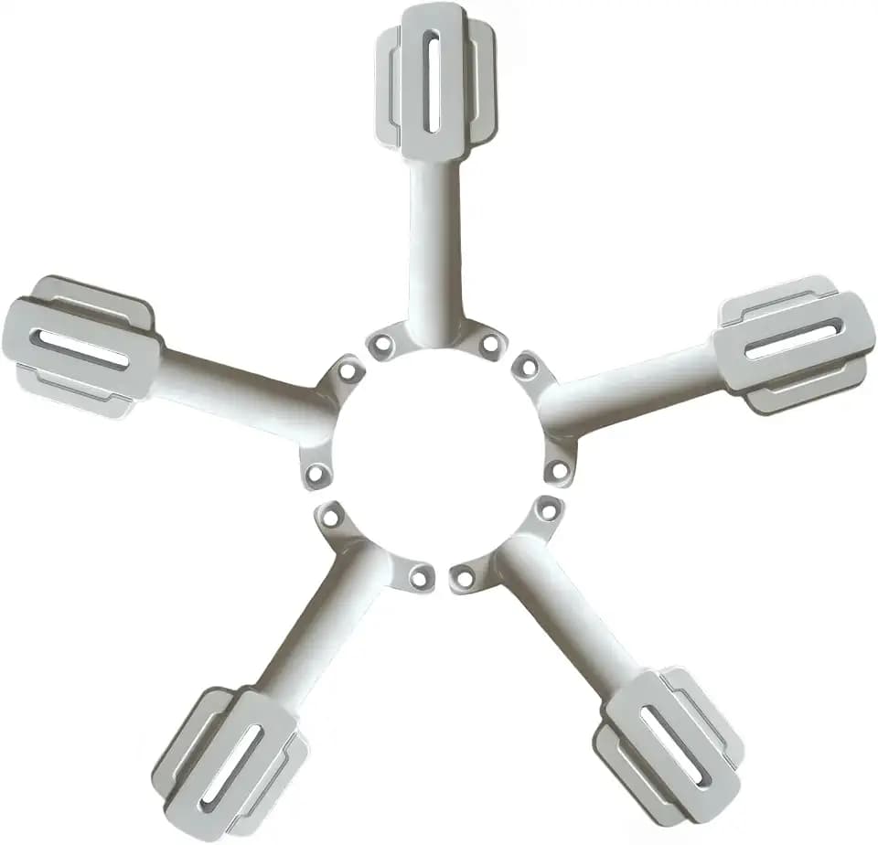 5 Pcs 52’’Ceiling Fan Blades Arms Replacement,Ceiling Fan Blades Arms Replacement Parts Mounting Bracket Kit for Replacing The Worn Fan Blades,Keep The Balance and Good Performance