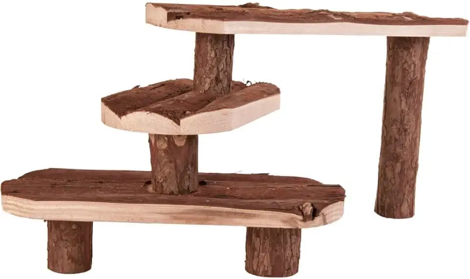 TRIXIE 6214 Treppe, Meerschweinchen, Rindenholz, 38 × 24 cm