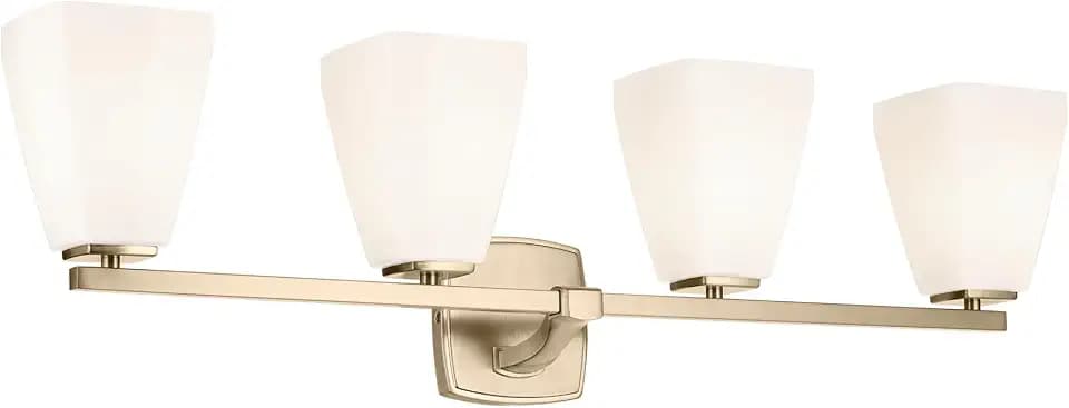 Kichler Marant 4-Light Bathroom Vanity Light, Champagne Bronze