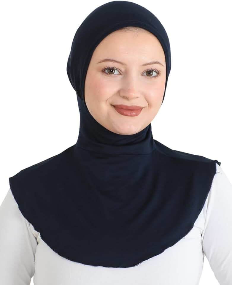Prien Praktisch Hijab Für Damen, Sport Muslim Kopftuch, Flexible Schal, Chic Muslimische Kleid für Gym, Kopftücher Viskose Tuch