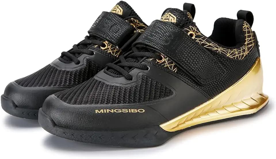 Weight Lifting Shoes for Heavy Weightlifting Gym Powerlifting for Crossfit Lifting Training Footwear for Men Squat with Rubber Non-Slip Sole