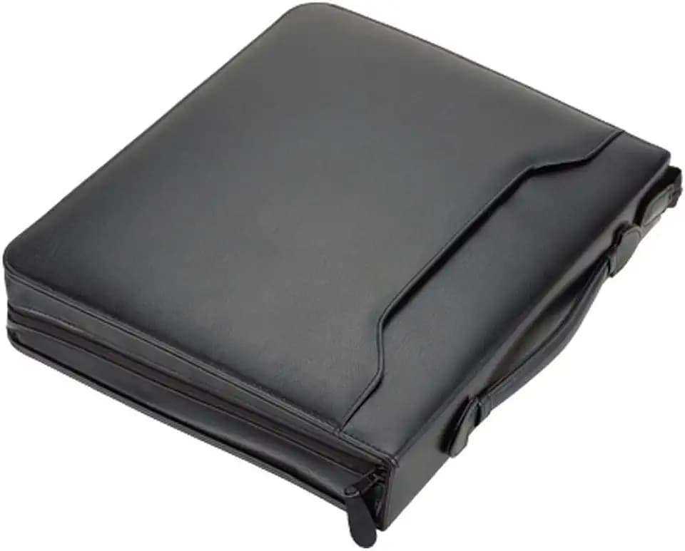 ALASSIO 30025 Tagungsmappe A4 Arezzo, Ringbuchmappe 36 × 30 × 6 cm, Schwarz