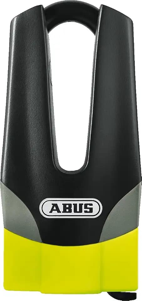 ABUS Bremsscheibenschloss Granit Quick 37/60 Maxi + Mini - Motorradschloss mit ABUS-Sicherheitslevel 15 - 11 mm starker Bügel - 70 mm Bügelhöhe, Gelb