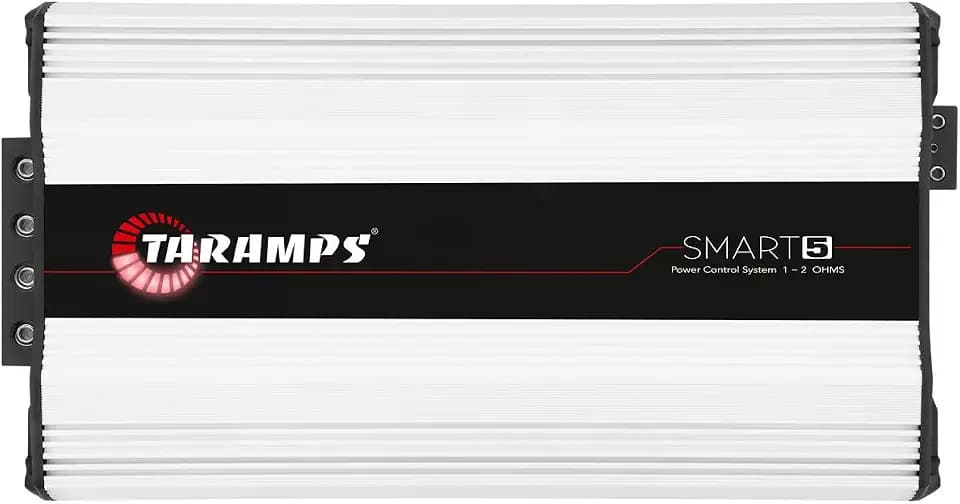 Taramps Smart 5 Monoblock Amplifier 5000 Watts Rms Multi-Impedance Technology 1~2 Ohms 12.6VDC Output Power, Subwoofer Amp Car Audio Class D, Smart 5k