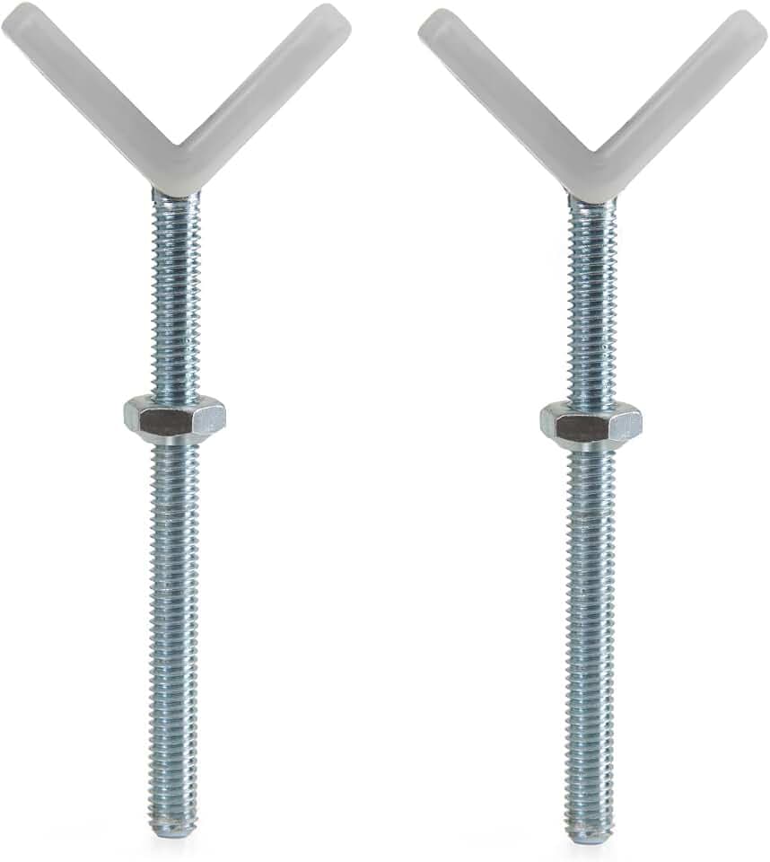 hauck 1 Paar Y-Spindle Adapter für Treppenschutzgitter M10 Gewinde - Weiß