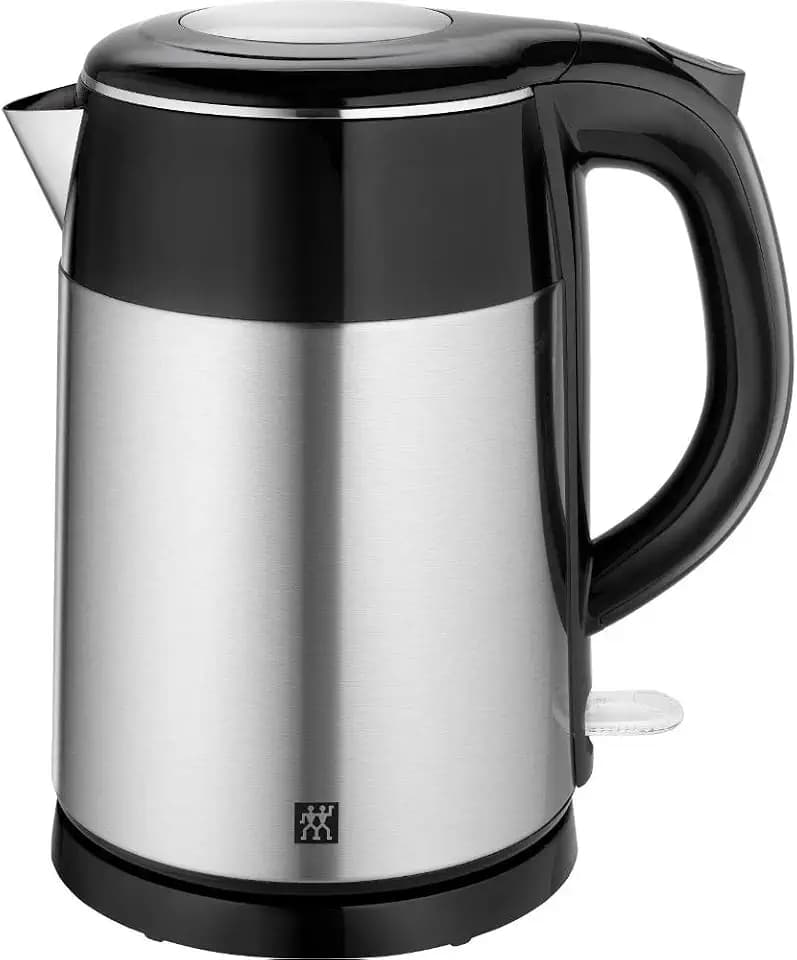 ZWILLING Wasserkocher, 1,2 Liter, 1.550-1.850 Watt, Edelstahl/Kunststoff, Silber/schwarz