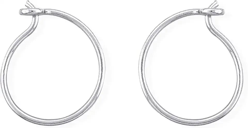Boma Jewelry Sterling Silver Wire Hoop Earrings