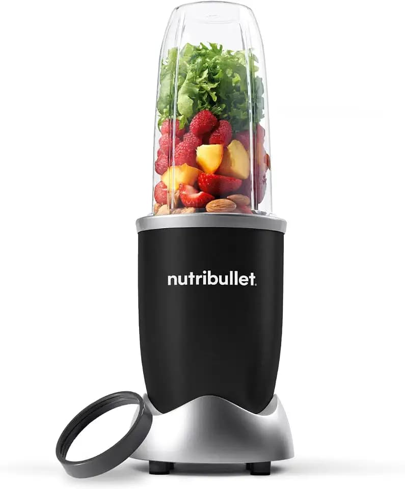 nutribullet Pro, 900 Watt Leistung, Einfach und schnell in der Anwendung, Kompakt, Leicht zu reinigen, Mit 700 ml Becher, Smoothiemixer, Smoothie Maker, Elektrischer Mixer, Schwarz, NB904B