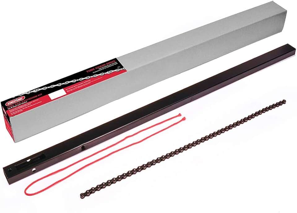 Genie EKTC 8ft Chain Drive Garage Door Opener Extension Kit for Genie Tube Style Chain Rails, Metallic