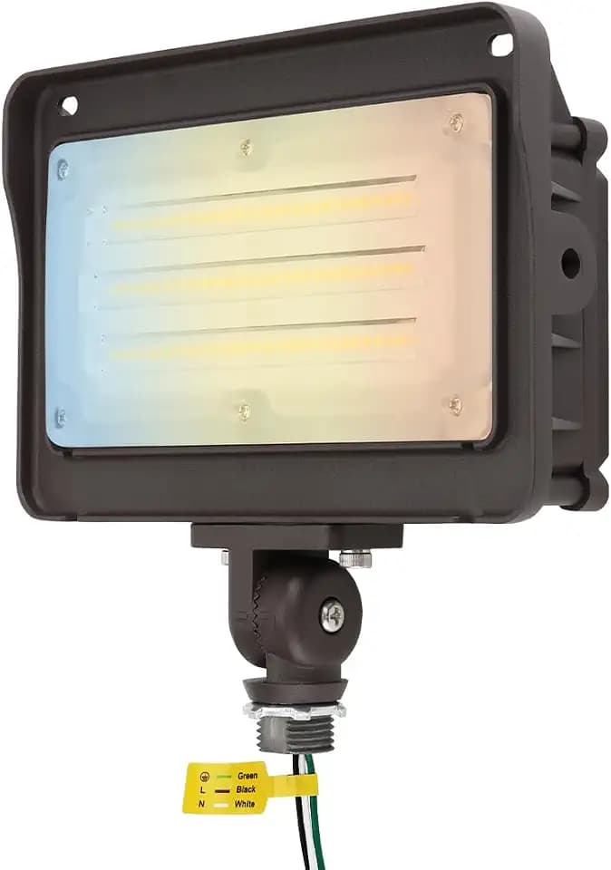 kadision 50W LED Flood Light Outdoor with Photocell, 3000K/4000K/5000K