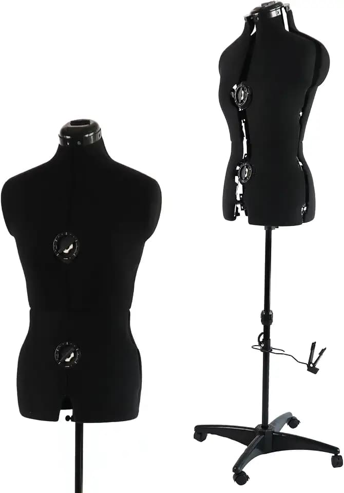 Black Female Adjustable Dress Form Mannequin Size 6-14