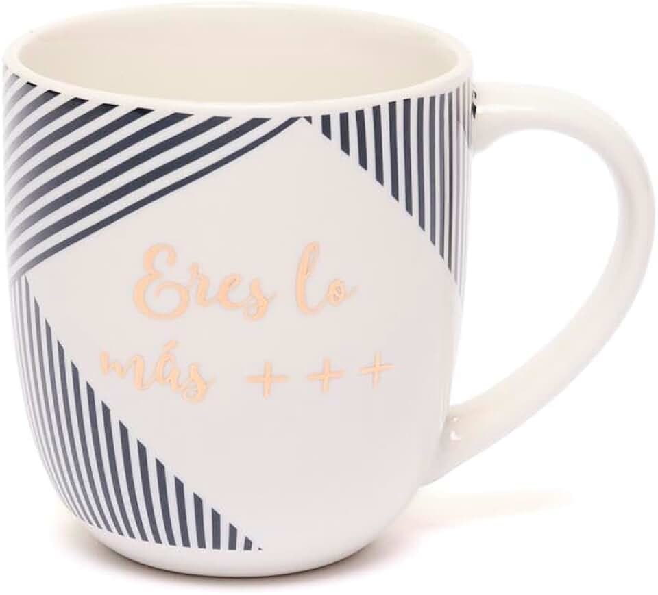 DRAEGER PARIS 1886 - Keramiktasse mit schickem Design in Blau oder Rosa, personalisierbare Botschaft in Gold, Fassungsvermögen 320 ml, dekorativ und spülmaschinenfest