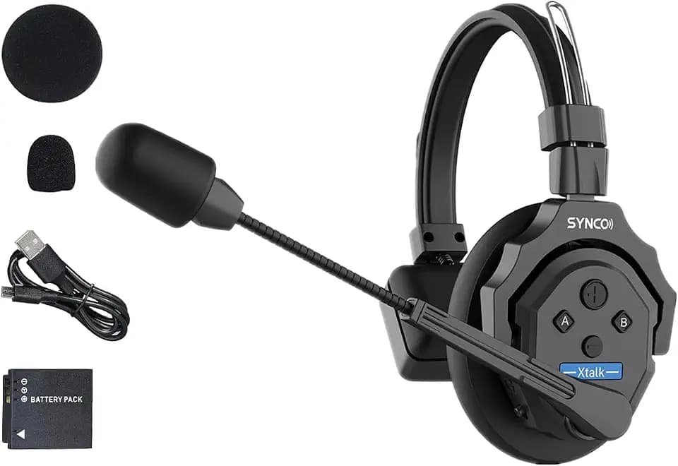 SYNCO XTalk X1 2.4GHz Wireless Intercom Headset System (1 PCS)