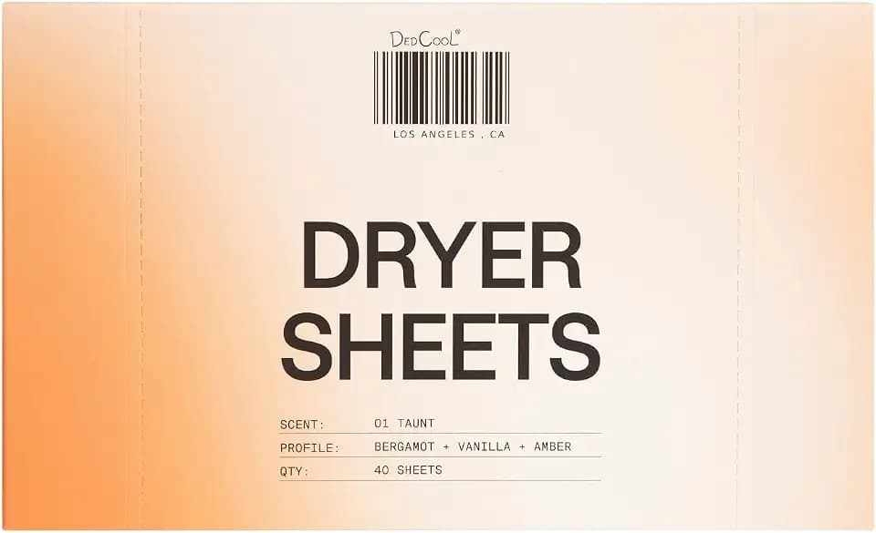 DedCool, Dryer Sheets, 01 Taunt, Fabric Softener, 40ct