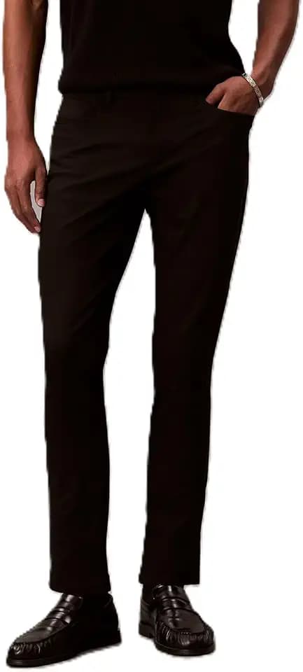 Calvin Klein Men's Move 365 Stretch Slim Fit Wrinkle Resistant Tech Woven Pant