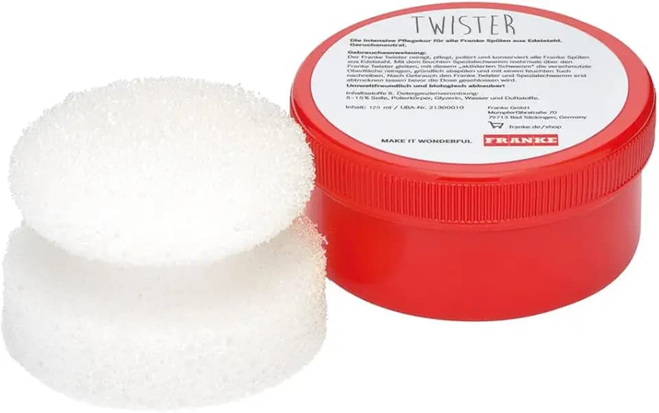Franke 112.0007.715 Twister Putzstein inkl. Schwamm