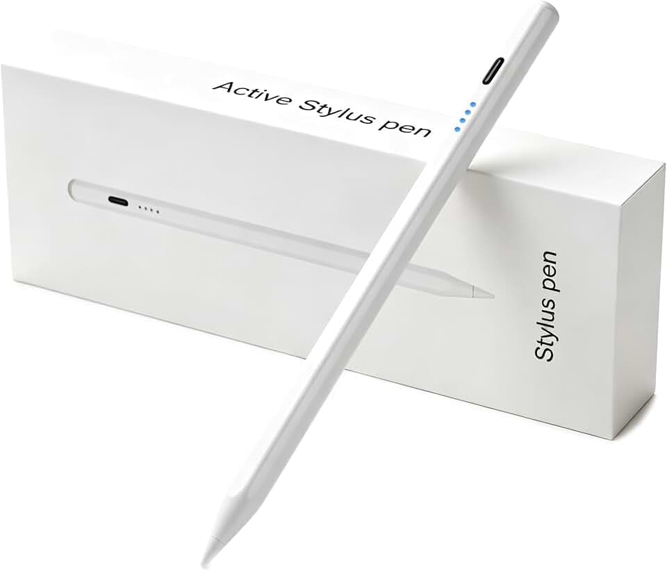Stift für iPad Stylus Pen für iPad 11.-6. Gen Kompatibel mit Pad Pro 12.9/11" Mini 6/5 Air 5/4/3 Präziser Stylus mit Magnet-Halterung Neigungserkennung Handballenabschirmung Schnellladung