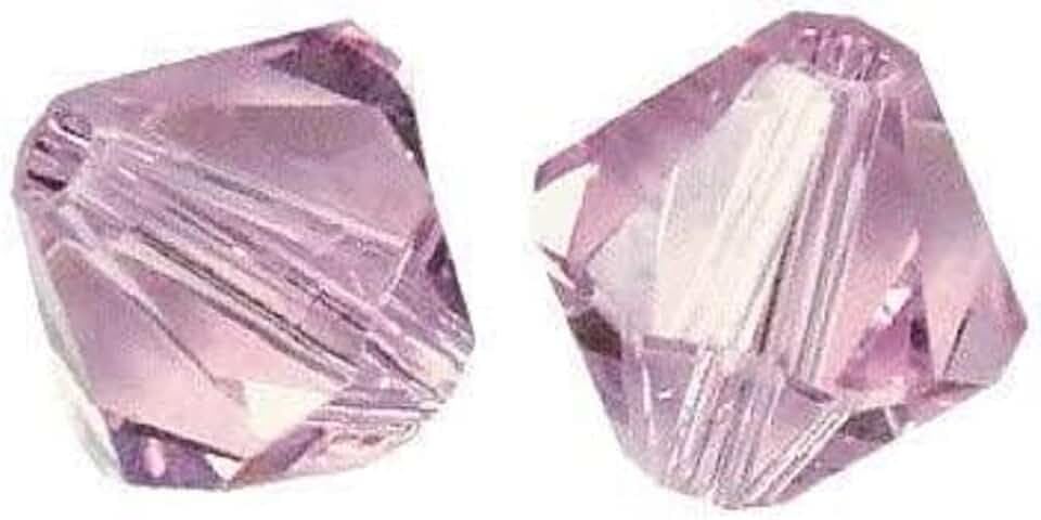 RAYHER 14198314 Swarovski Kristall-Schliffperlen, 3 mm, Dose 50 Stück, violett