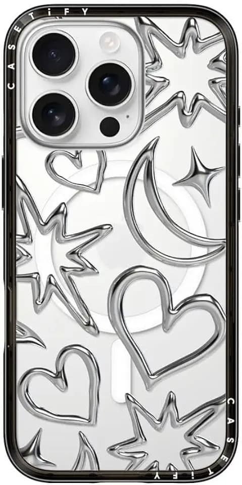 CASETiFY Magnetic for iPhone 16 Pro Case, PC/TPU Compact Case, Black Bumper