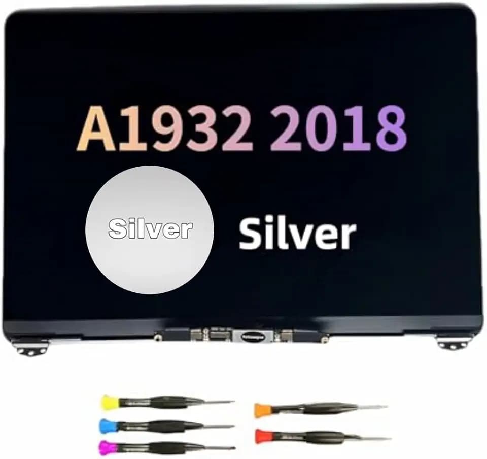 A1932 Screen Replacement for MacBook Air Retina A1932 2018 LCD Screen Assembly EMC 3184 MVH82LL MRE82LL/A MVH82 Gray/Silver/Gold (Silver)