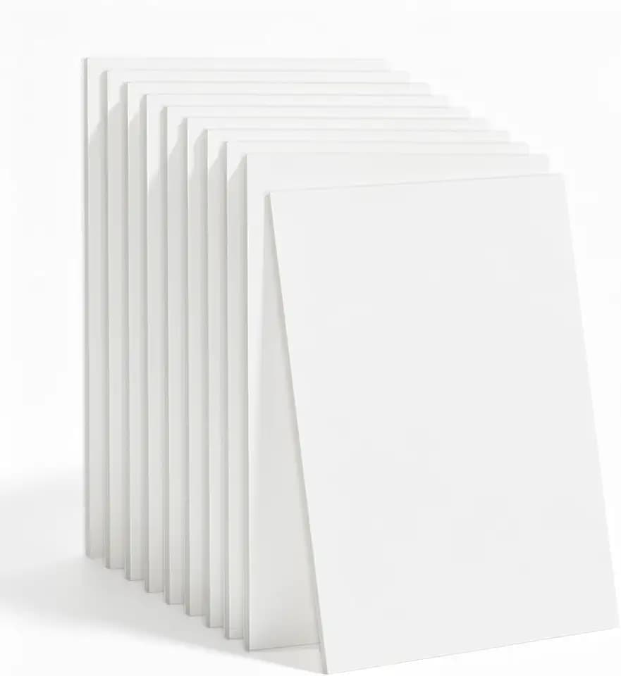 10 Stück Hartschaumplatte 5 mm, A3 Schaumstoffboard Schaumplatte Hartschaum Schaumstoffplatten Styroporplatten Bastelplatte für Malerei Modellbau DIY Basteln Wandschutz