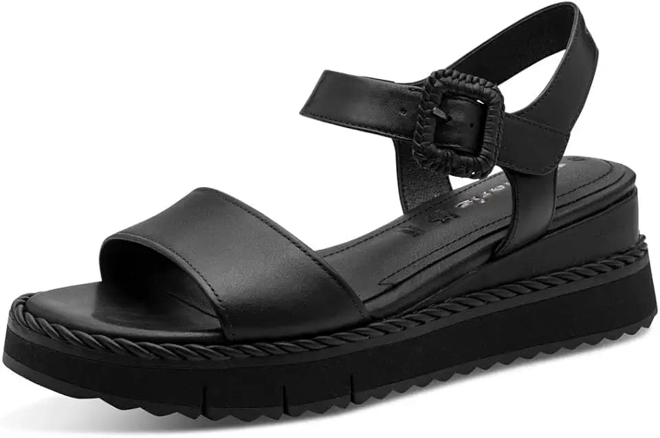 Tamaris Damen Keilsandalen, Frauen Sandalen,TOUCHit-Fußbett