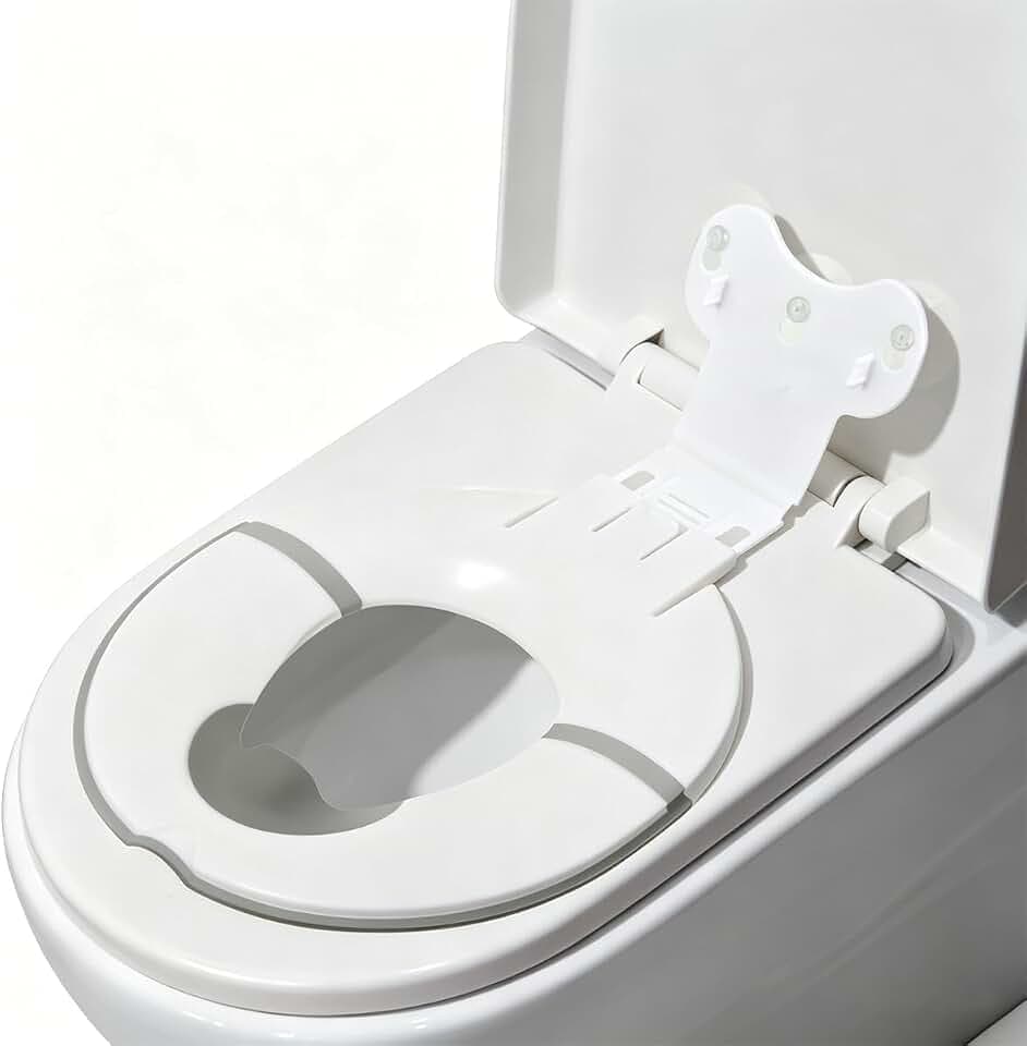 Toilettensitz Kinder Faltbar - WC Sitz mit Saugnapf & Spritzschutz
