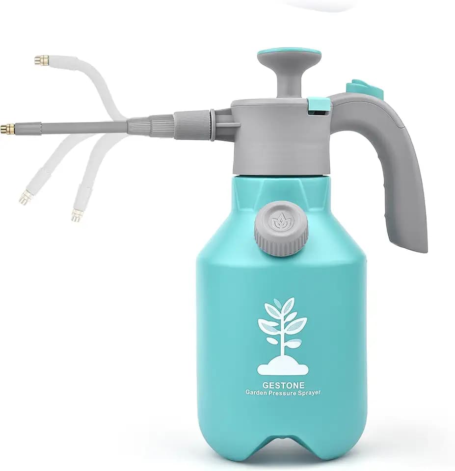 Garden Hand Pump Sprayer 1/2 Gallon, Plant Mister Spray Bottle 2L