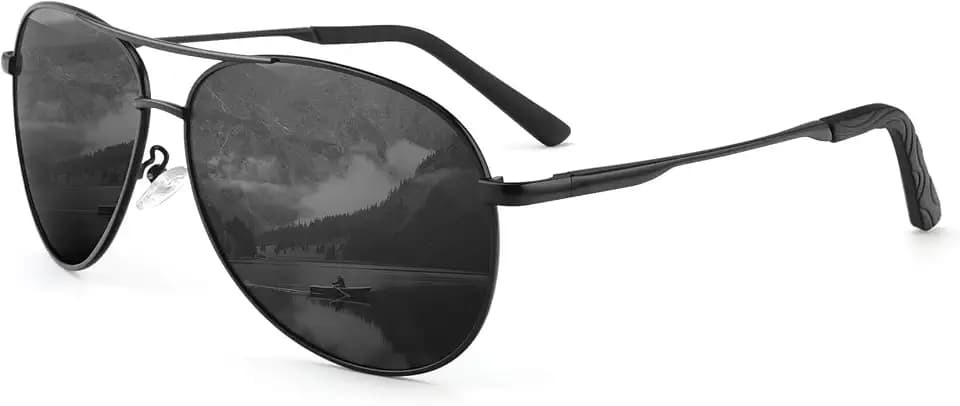 HENGOSEN Pilotenbrille Sonnenbrille Herren Damen Piloten-Polarisiert Sonnenbrille Metallrahmen Unisex Fahren Sonnenbrille mit UV400 Schutz