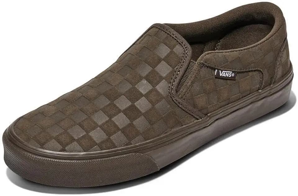 Vans Men's Asher Slip-on Shoe - Comfortable Sneakers for Walking, Fashion & Everyday Wear