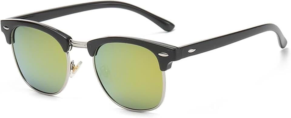 DEWEST Sonnenbrille Polarisiert UV400 – Leichte Unisex Sportbrille im Retro 70er Design – Für Damen & Herren, Autofahren, Radfahren, Angeln & Outdoor